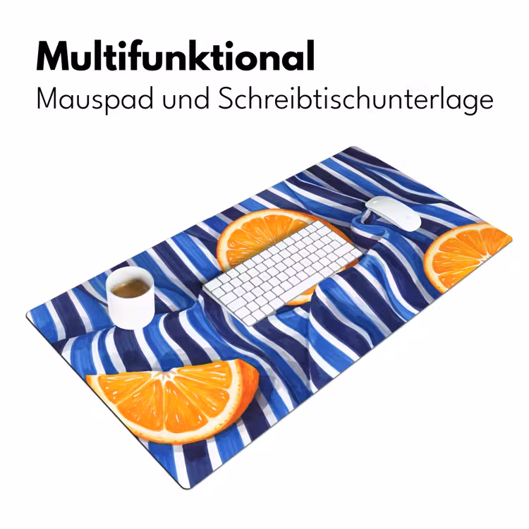 Schreibtischunterlage - Essen – Obst – Orange - Eten - Fruit - Oranje Muismat XXL klein