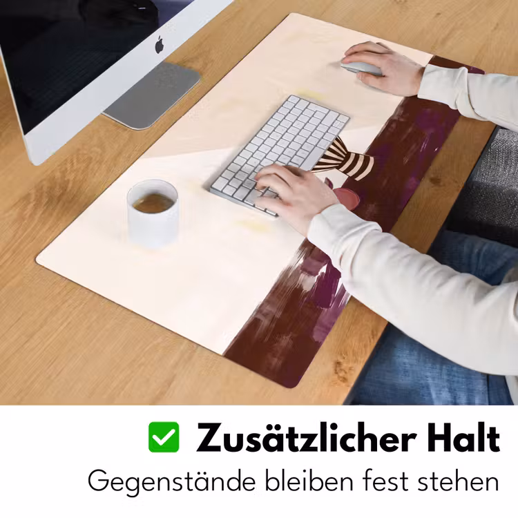 Schreibtischunterlage - Essen – Schale – Stillleben – Modern – Rot - Eten - Schaal - Stilleven - Modern - Rood Muismat XXL klein