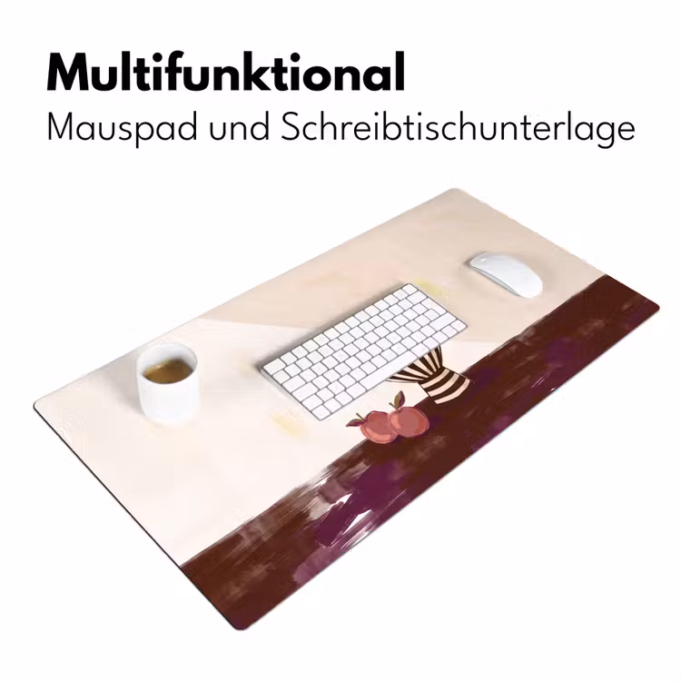 Schreibtischunterlage - Essen – Schale – Stillleben – Modern – Rot - Eten - Schaal - Stilleven - Modern - Rood Muismat XXL klein