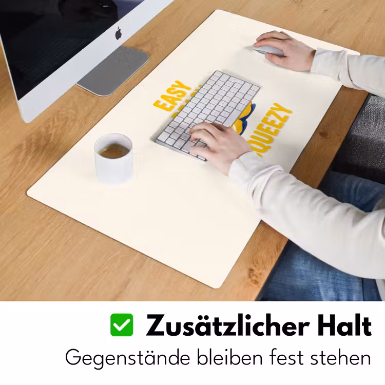 Schreibtischunterlage - Essen – Zitronen – Küche – Illustration – Gelb - Eten - Citroenen - Keuken - Illustratie - Geel Muismat XXL klein