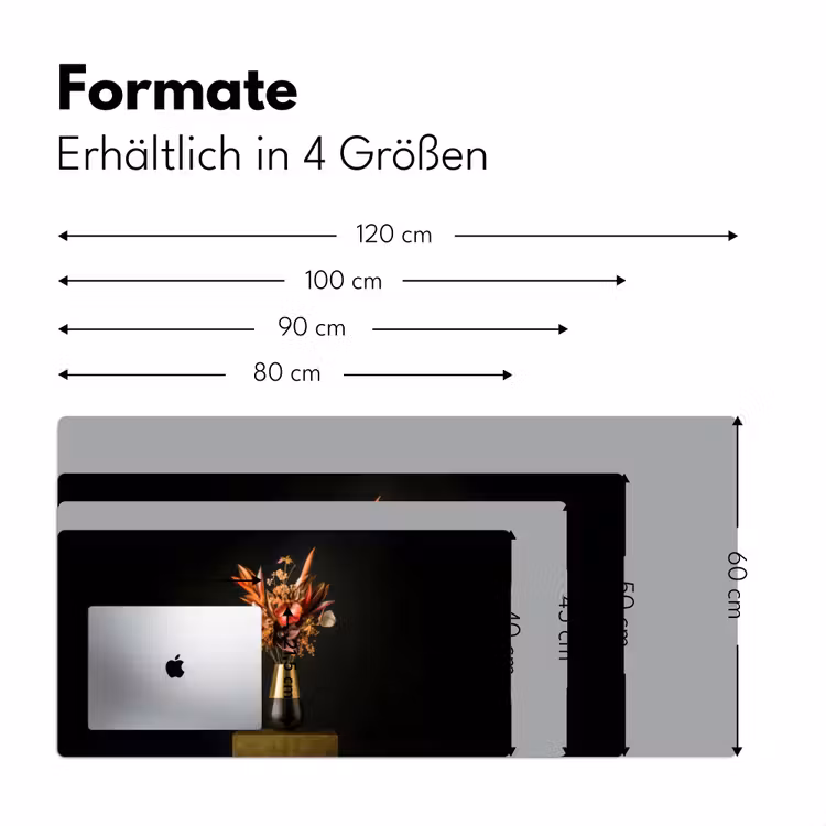 Exotisch - Boeket - Vaas - Goud Muismat XXL klein -ysfeer5_duits