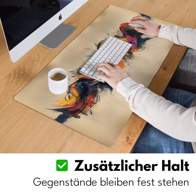 Explosie - Kleurrijk - Vormen - Abstract Muismat XXL klein -ysfeer3_duits