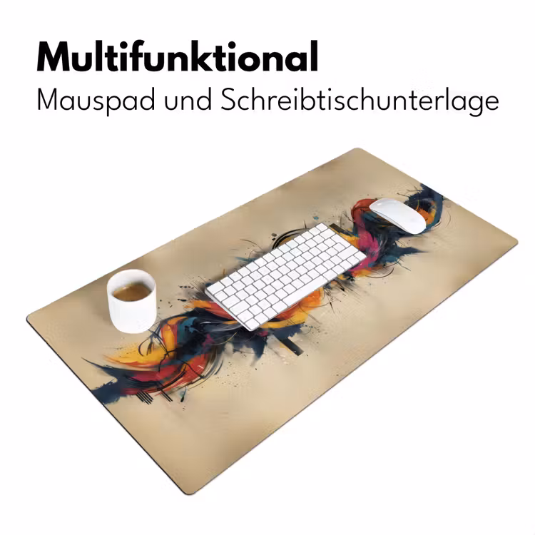 Explosie - Kleurrijk - Vormen - Abstract Muismat XXL klein -ysfeer4_duits