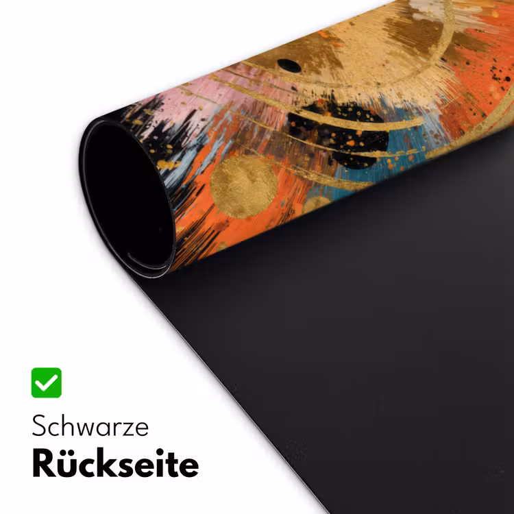 Explosie - Verfstructuur - Goud - Abstract Muismat XXL klein -ysfeer2_duits