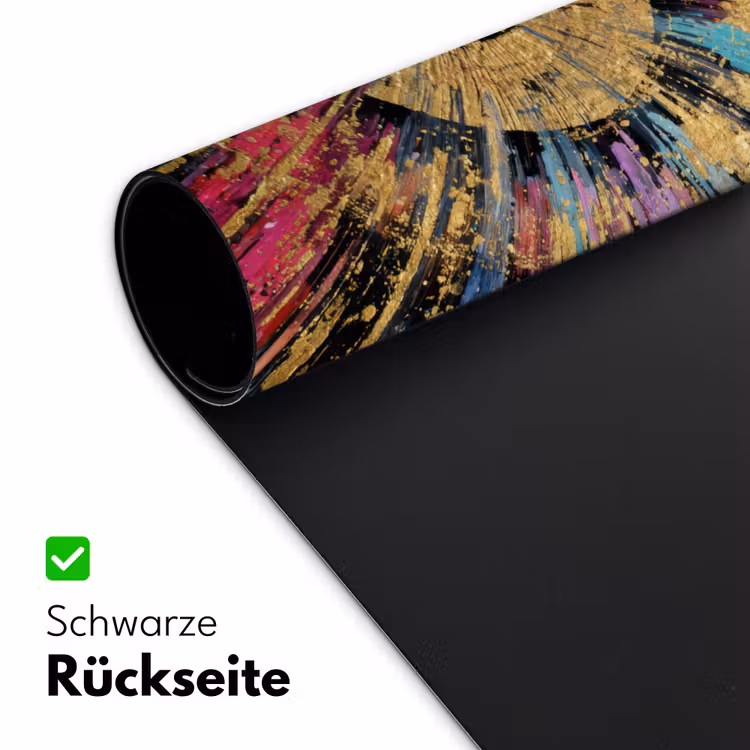 Explosie - Goud - Kleurrijk - Abstract Muismat XXL klein -ysfeer2_duits