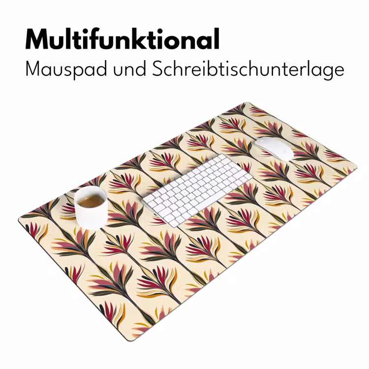 Waaier - Motief - Kleurrijk Muismat XXL klein 681 -ysfeer4_duits