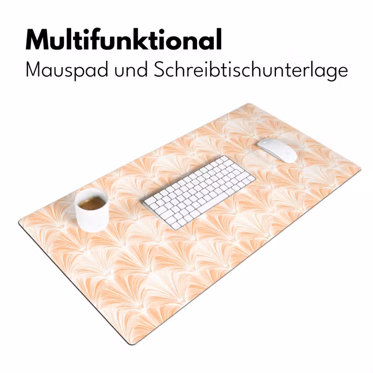 Waaier - Patroon - Perzik Muismat XXL klein 681 -ysfeer4_duits