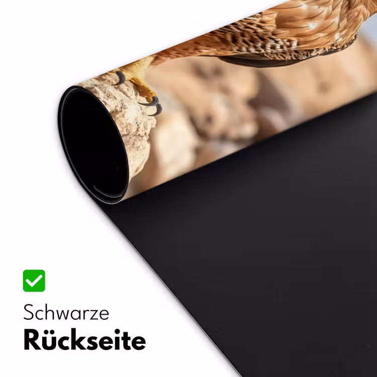 Valk - Vogel - Rots - Macht Muismat XXL klein -ysfeer2_duits