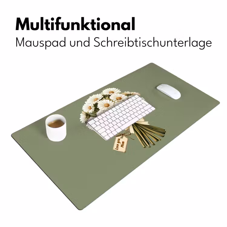 Lint - Boeket - Groen - Quote Muismat XXL klein -ysfeer4_duits