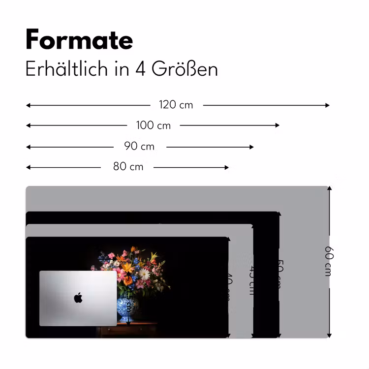 Kleur - Vaas - Bloemen - Boeket Muismat XXL klein -ysfeer5_duits