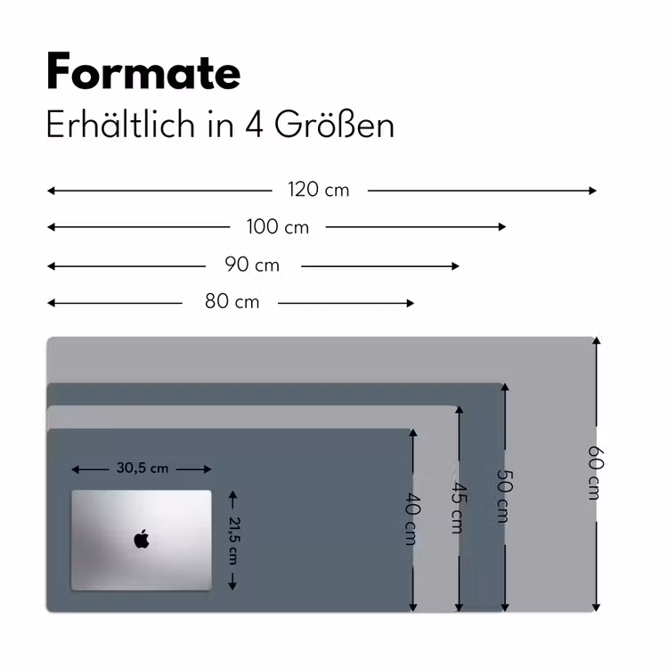Kleuren - Blauw - Interieur Muismat XXL klein -ysfeer5_duits