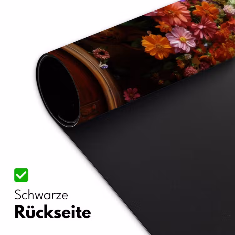 Kleuren - Boeket - Vaas - Hout Muismat XXL klein -ysfeer2_duits