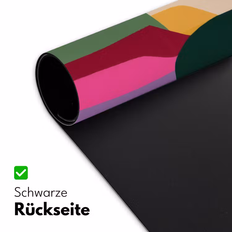 Kleurvakken - Recht - Rond - Abstract Muismat XXL klein -ysfeer2_duits