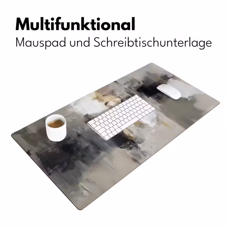 Kleurenpalet - Penseelstreken - Beige - Nevelig Muismat XXL klein -ysfeer4_duits