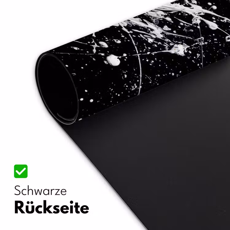 Verfspatten - Wit - Abstract - Explosie Muismat XXL klein -ysfeer2_duits