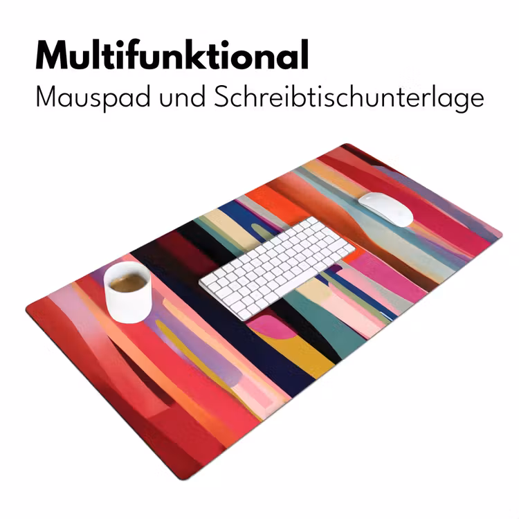 Kleurbanen - Verticaal - Kleurrijk Muismat XXL klein -ysfeer4_duits