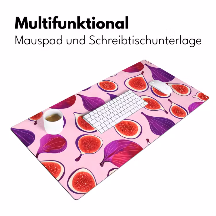 Vijgen - Roze - Paars Muismat XXL klein -ysfeer4_duits
