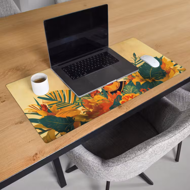 Vrouwelijk - Bloemen - Sieraden Muismat XXL klein -sfeer1