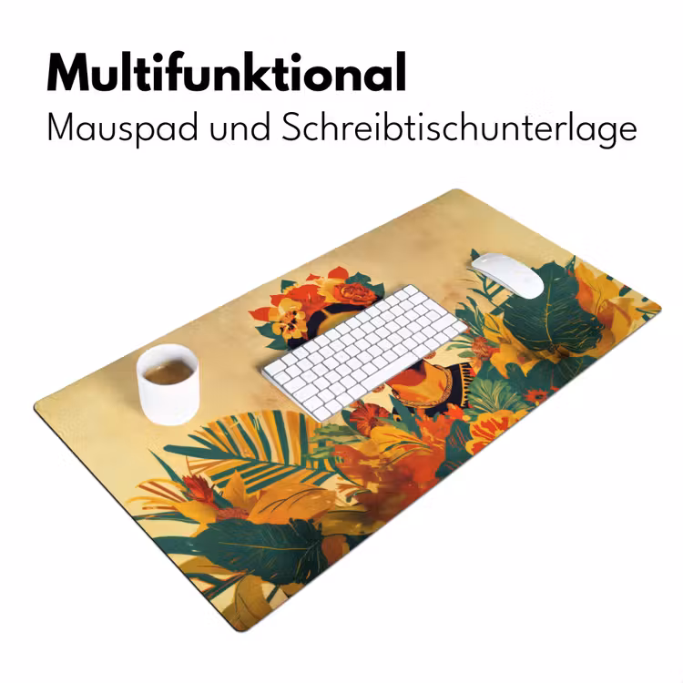 Vrouwelijk - Bloemen - Sieraden Muismat XXL klein -ysfeer4_duits