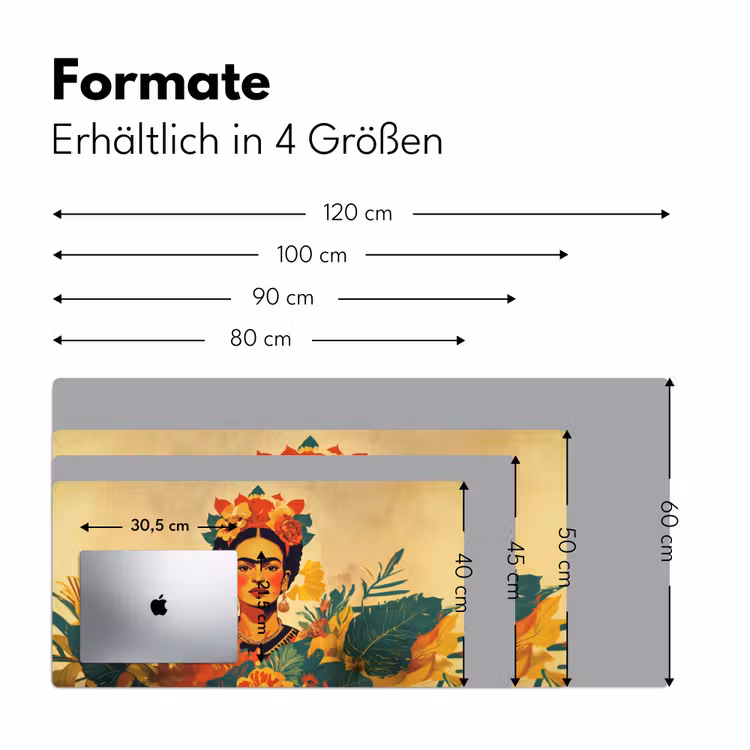 Vrouwelijk - Bloemen - Sieraden Muismat XXL klein -ysfeer5_duits