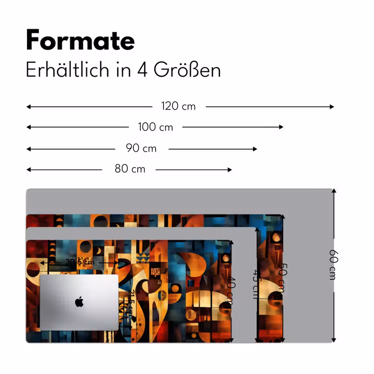 Figuren - Abstract - Symbolen Muismat XXL klein -ysfeer5_duits