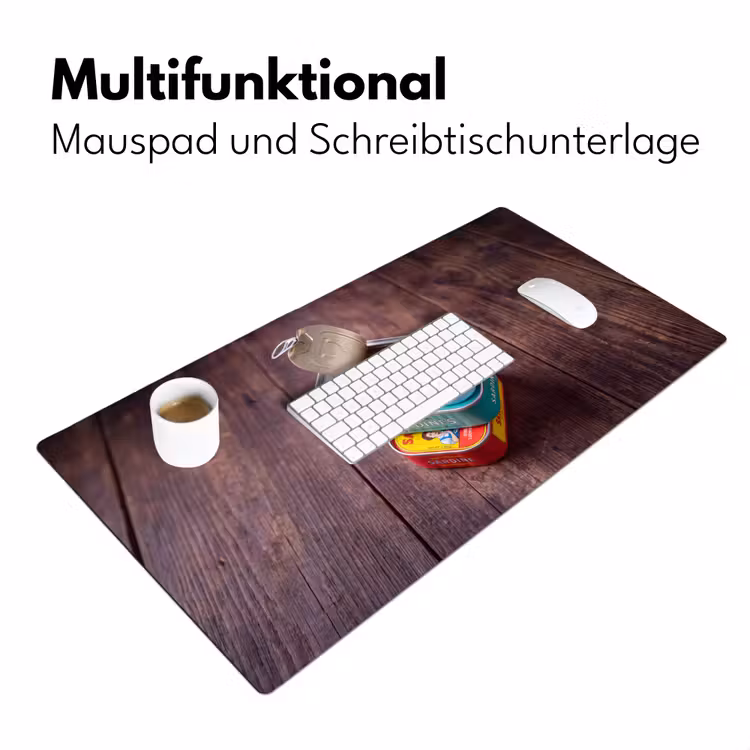 Schreibtischunterlage - Fisch – Dosen – Küche - Vis - Blikjes - Keuken Muismat XXL klein