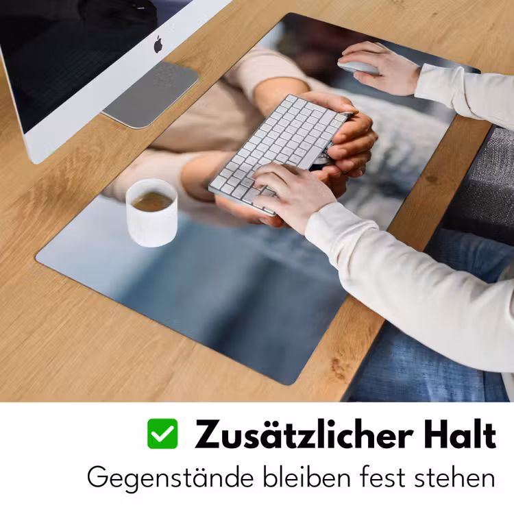 Schreibtischunterlage - Fisch – Hände – Natur - Vis - Handen - Natuur Muismat XXL klein