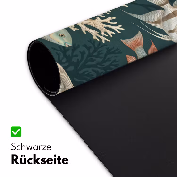 Vis - Koraal - Onderwater - Illustratie Muismat XXL klein -ysfeer2_duits