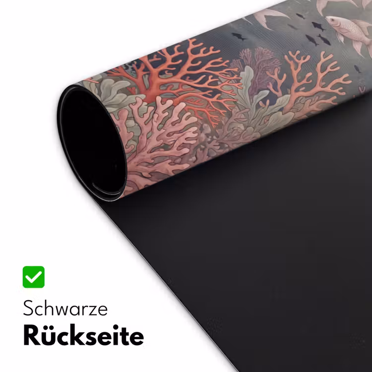 Vis - Koraal - Onderwater - Illustratie - Vintage Muismat XXL klein -ysfeer2_duits