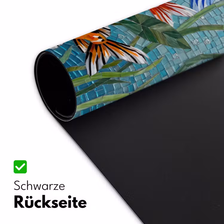 Vis - Mozaïek - Onderwater - Kleurrijk - Dieren Muismat XXL klein -ysfeer2_duits