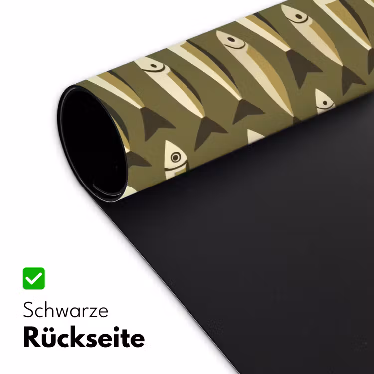 Vis - Patroon - Groen Muismat XXL klein 681 -ysfeer2_duits