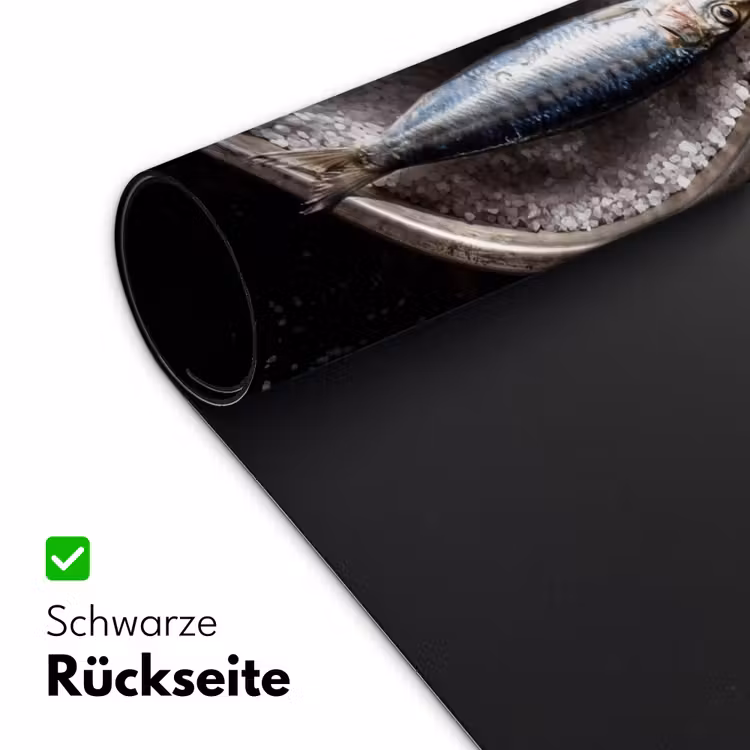 Schreibtischunterlage - Fisch – Salz – Essen - Vis - Zout - Eten Muismat XXL klein