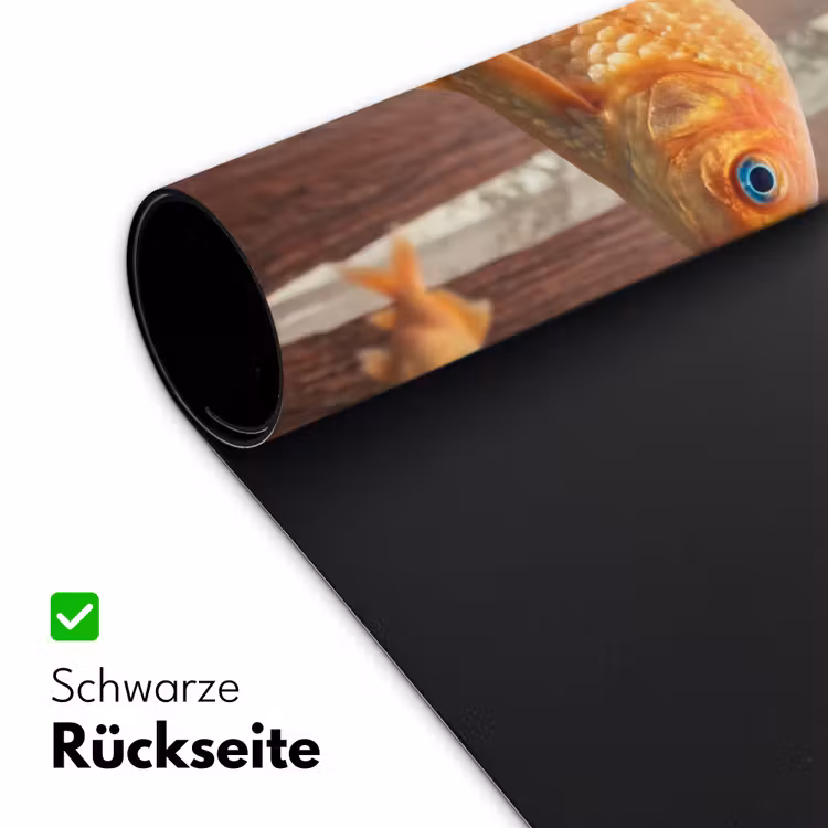Schreibtischunterlage - Fisch – Wald – Fantasie - Vis - Bos - Fantasie Muismat XXL klein