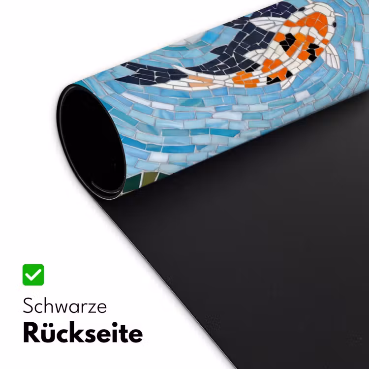 Vis - Water - Natuur - Mozaïek - Blauw Muismat XXL klein -ysfeer2_duits