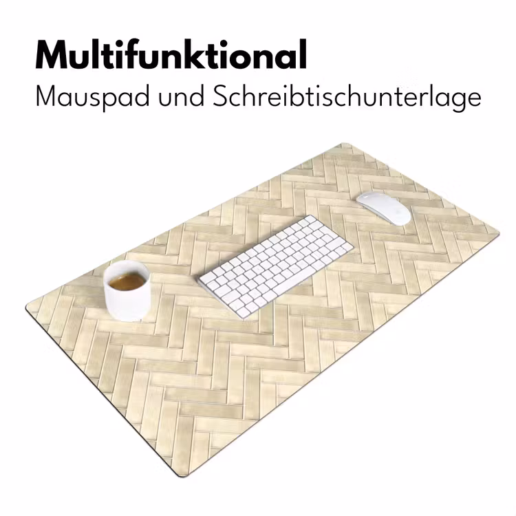 Visgraat - Wandtegel - Licht Beige Muismat XXL klein 681 -ysfeer4_duits