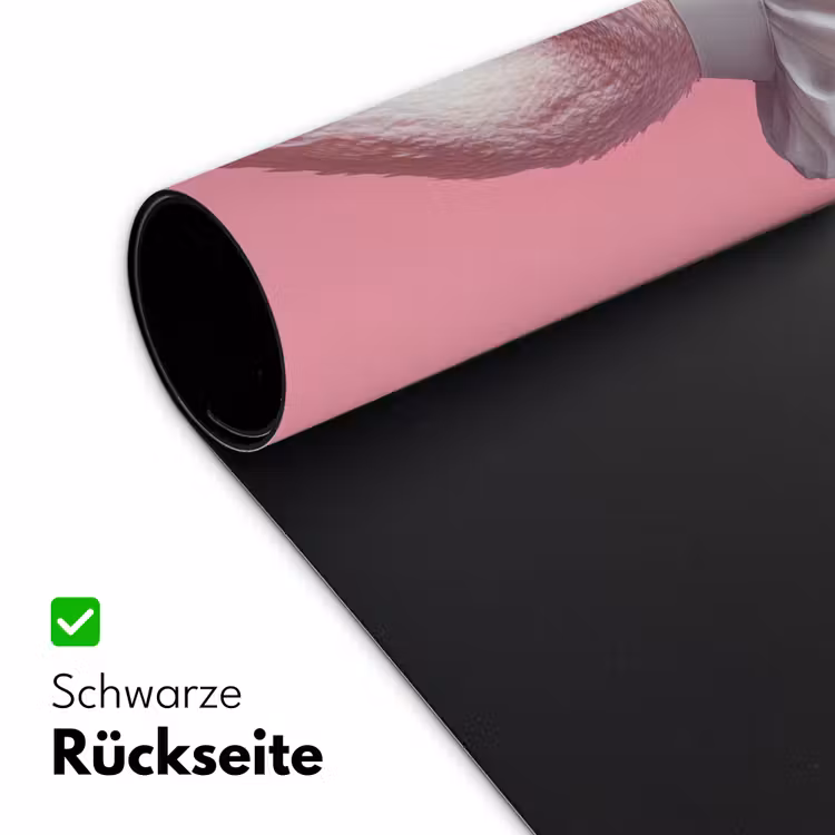 Flamingo - Roze - Koksmuts - Vogel Muismat XXL klein -ysfeer2_duits