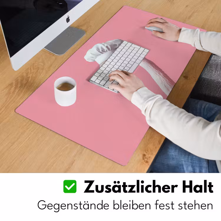 Flamingo - Roze - Koksmuts - Vogel Muismat XXL klein -ysfeer3_duits