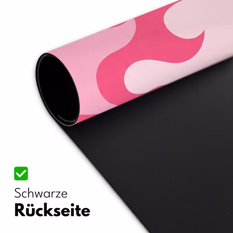 Vlammen - Patroon - Abstract - Modern - Roze Muismat XXL klein -ysfeer2_duits