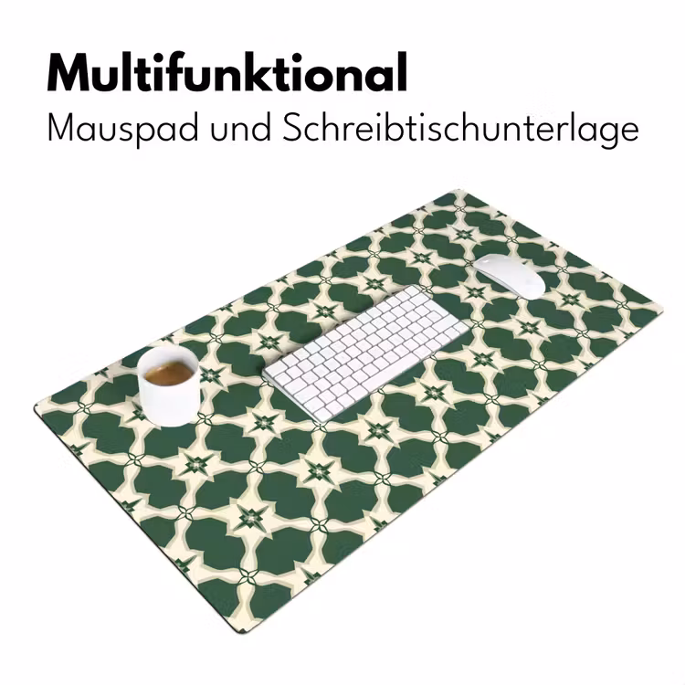 Tegel - Klassiek - Groen Muismat XXL klein 681 -ysfeer4_duits