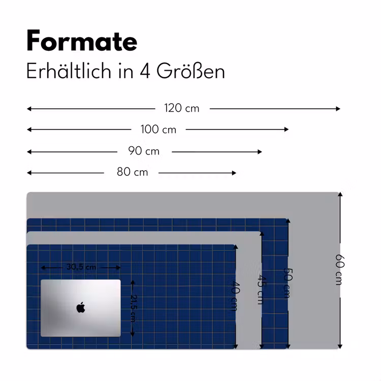 Tegel - Patroon - Blauw Muismat XXL klein 681 -ysfeer5_duits