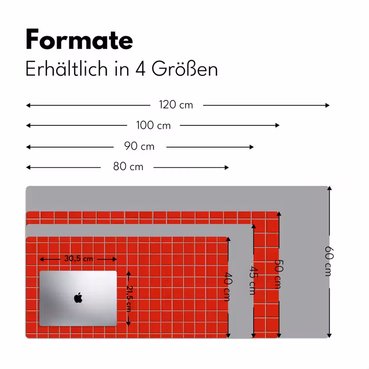 Tegel - Patroon - Kersen - Rood Muismat XXL klein 681 -ysfeer5_duits