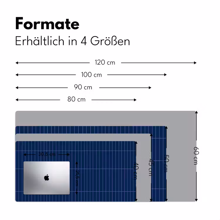 Tegels - Langwerpig - Blauw Muismat XXL klein 681 -ysfeer5_duits