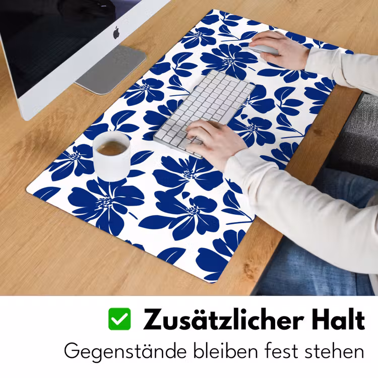 Floraal - Modern - Blauw Muismat XXL klein 681 -ysfeer3_duits