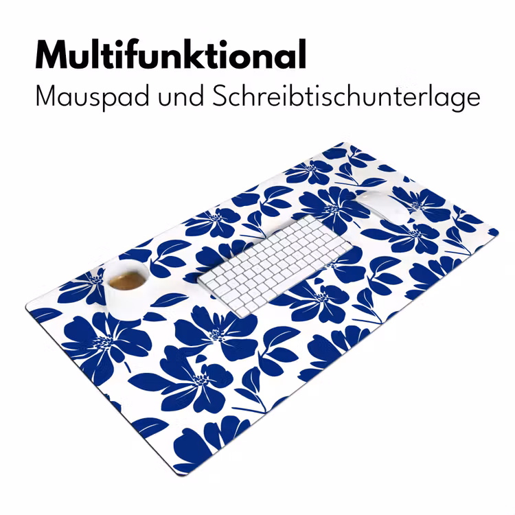 Floraal - Modern - Blauw Muismat XXL klein 681 -ysfeer4_duits