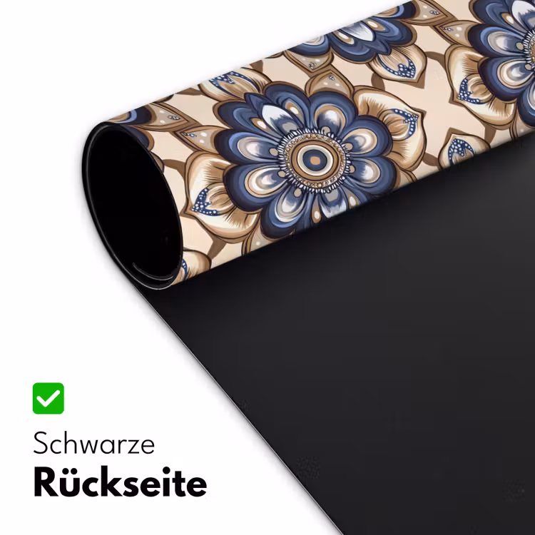 Floraal - Ornament - Blauw Muismat XXL klein 681 -ysfeer2_duits