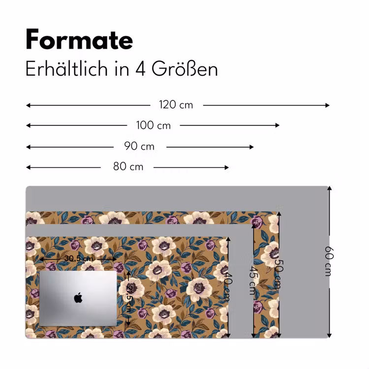Floraal - Stilleven - Kleurrijk Muismat XXL klein 681 -ysfeer5_duits