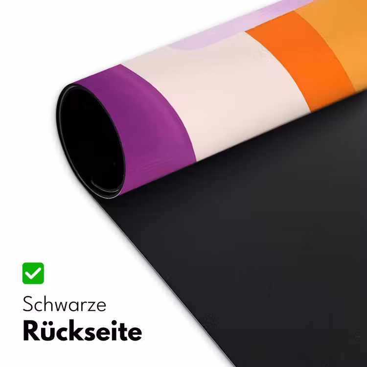 Vlakken - Abstract - Rechthoekig - Oranje Muismat XXL klein -ysfeer2_duits