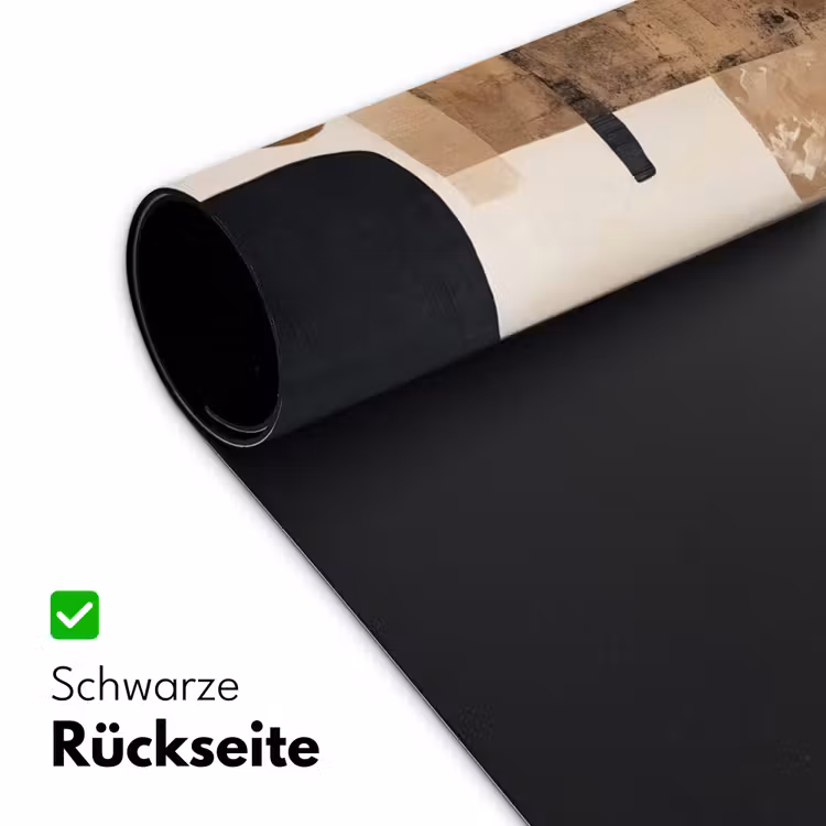 Vlakken - Abstract - Zwart - Strepen Muismat XXL klein -ysfeer2_duits