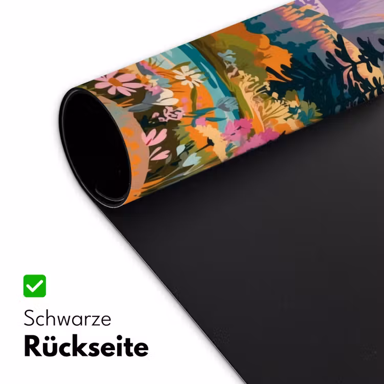Rivier - Vallei vol bloemen - Levendig Muismat XXL klein -ysfeer2_duits