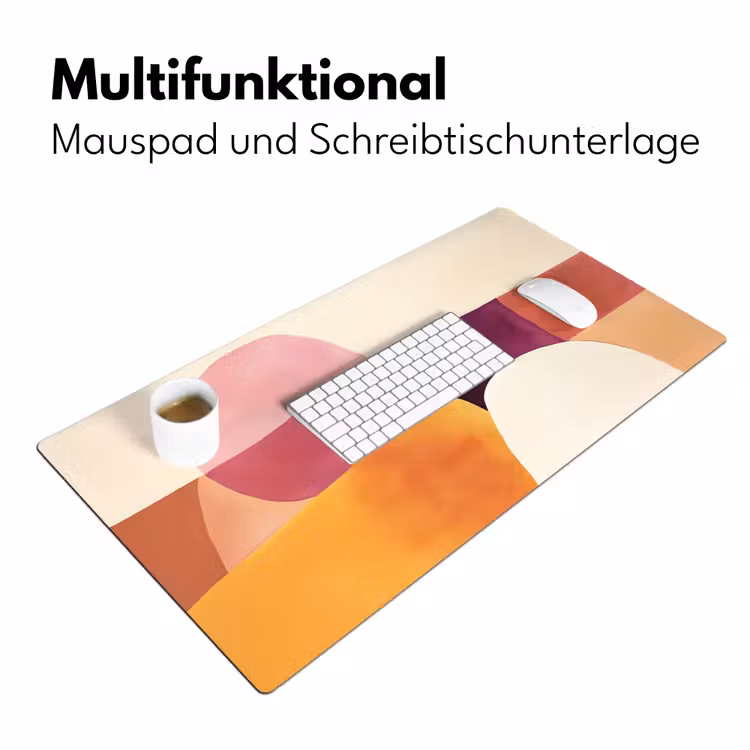 Vormen - Abstract - Kleurrijk Muismat XXL klein -ysfeer4_duits